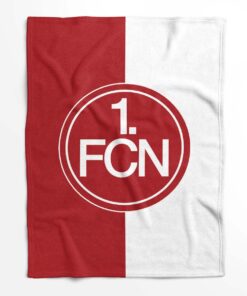 Alternative view of 1. FC Nürnberg rot weiß 02 Hintergrund Fleecedecke - Decke