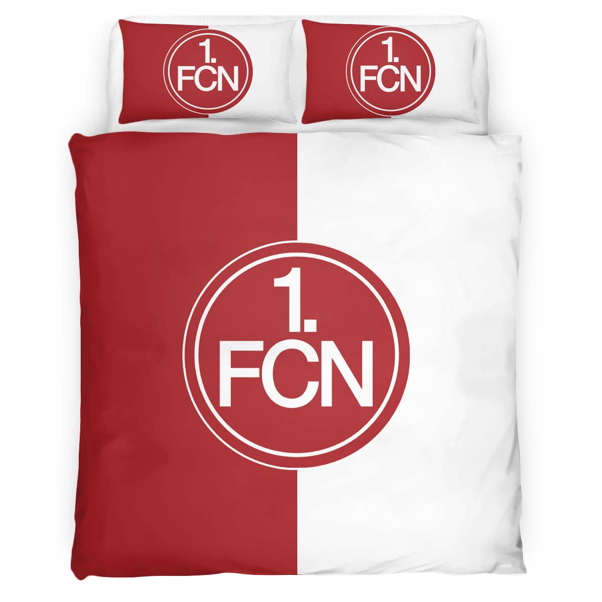 1. FC Nürnberg red white 02 background Kinderbettwäsche - Bettwäsche – Bild 2