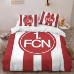 1. FC Nürnberg red white vertical background Kinderbettwäsche – Bettwäsche