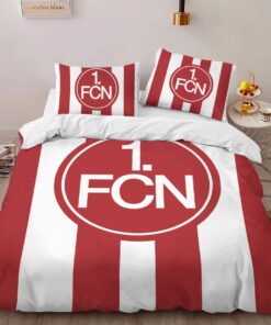 1. FC Nürnberg red white vertical background Kinderbettwäsche - Bettwäsche