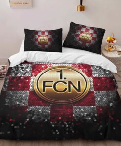 1. FC Nürnberg white and red checkered Kinderbettwäsche - Bettwäsche