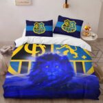 1. FC Saarbrucken blue background and Lion Kinderbettwäsche – Bettwäsche