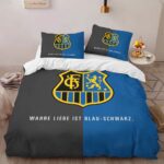 1. FC Saarbrucken blue black background Kinderbettwäsche – Bettwäsche