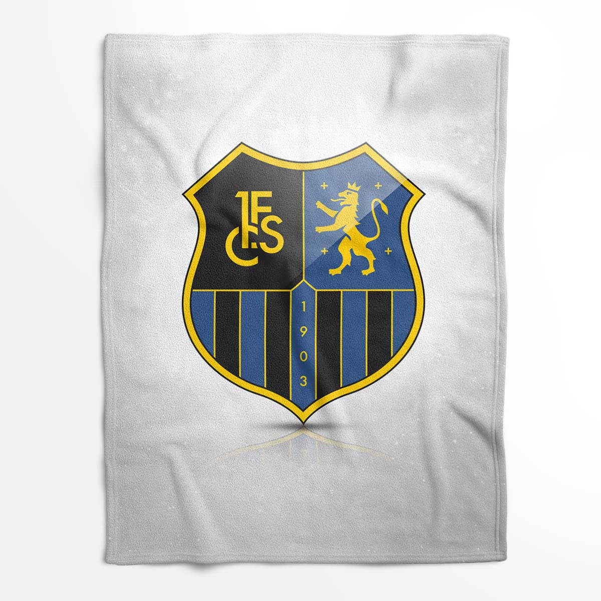 1. FC Saarbrücken weißer Hintergrund Fleecedecke - Decke – Bild 2