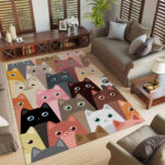 Lustige Katze Teppich