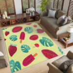 Wassermelonencreme Teppich