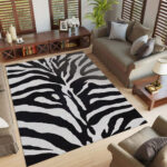 Zebramuster-Design-Textur Teppich