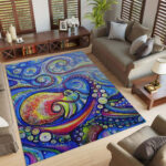 Wirbelnde Octopus Surf Art Sea Life Teppich