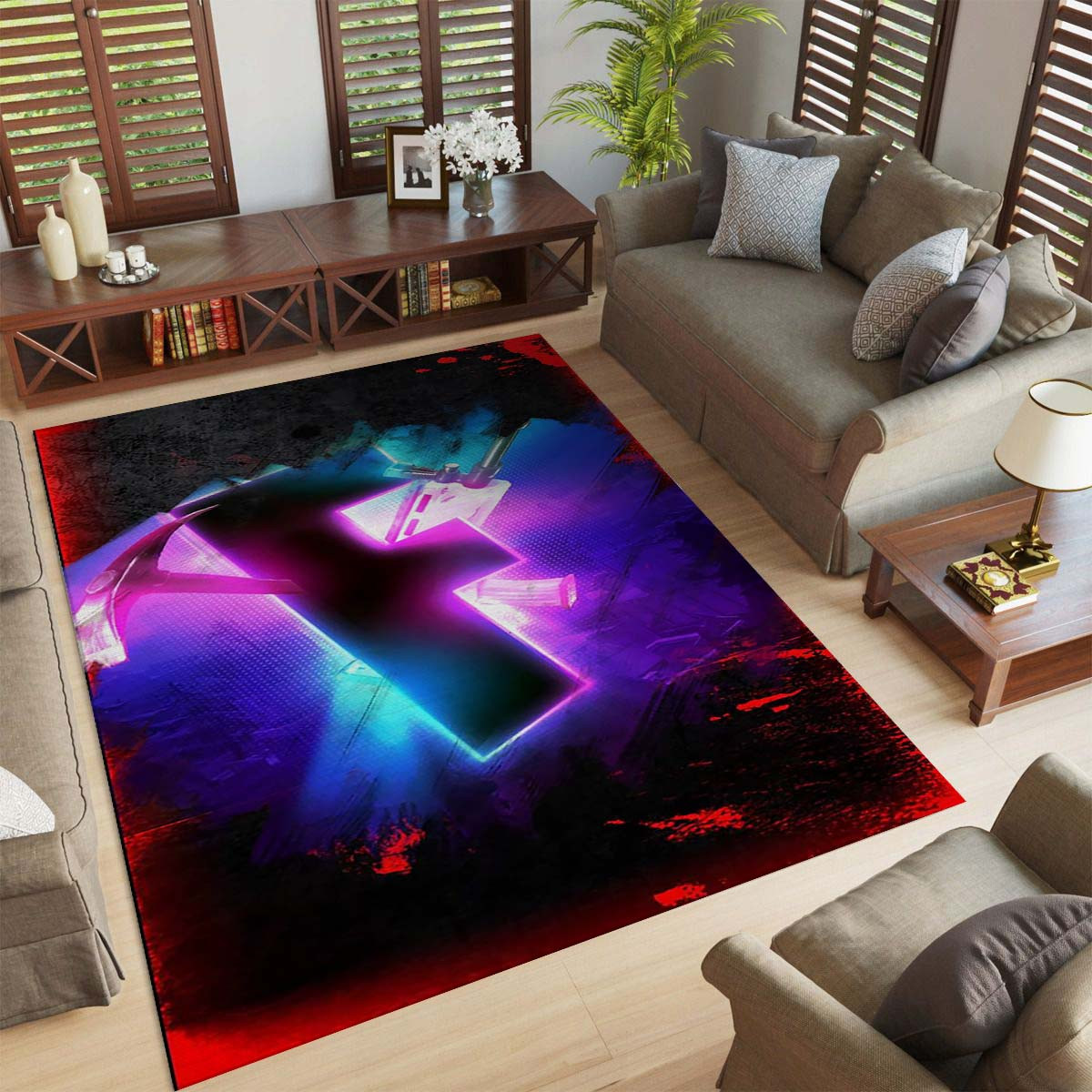 Fortnite Game Room Blut Teppich