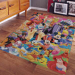 Alle Charaktere Disney Cartoon Teppich