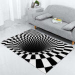 Schwarzes Loch 3D Teppich
