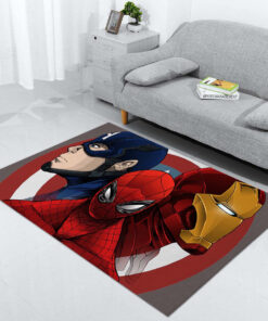 Captain America Spider-Man-Iron-Man Teppich