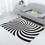 Spiralförmige Illusion Teppich