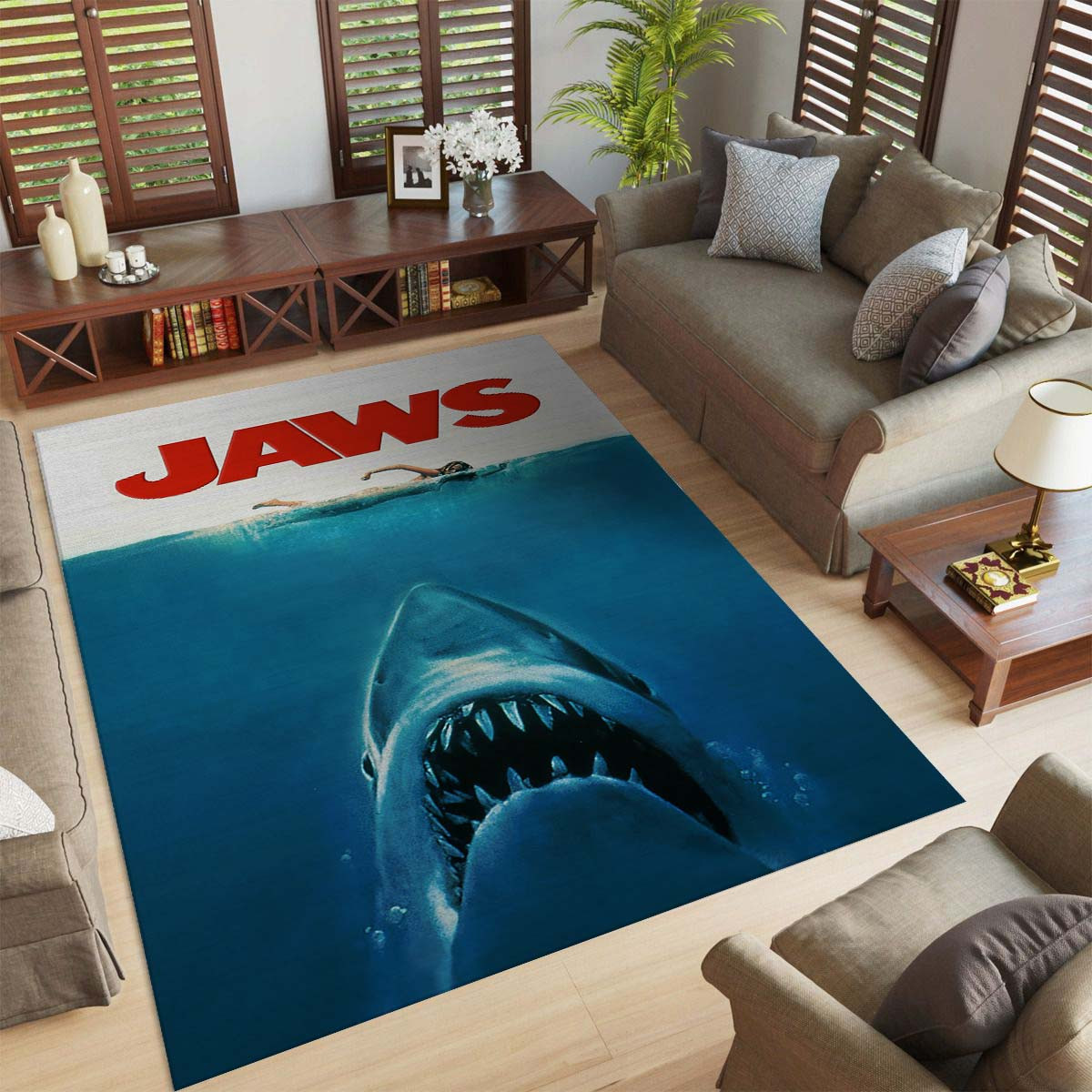 Jaws Shark Teppich – Bild 3