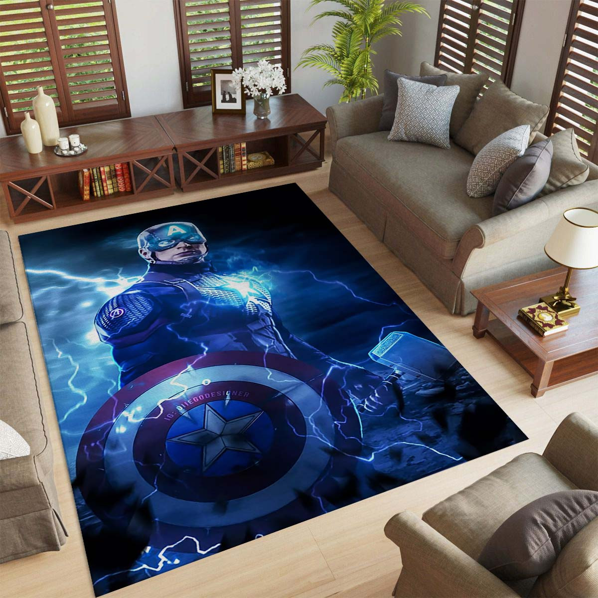 Captain America Hammer Teppich – Bild 2