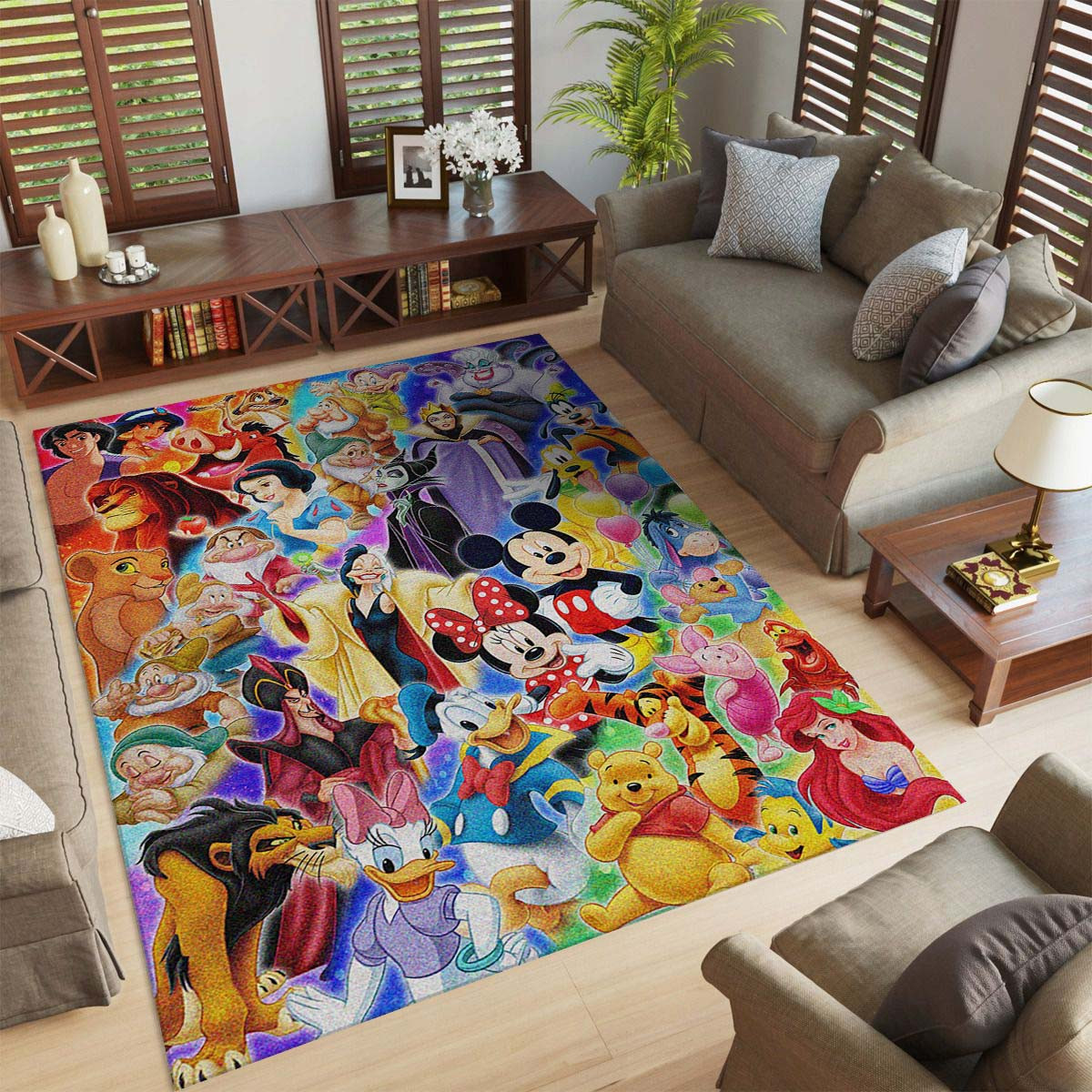 Alle Charaktere Disney Teppich – Bild 2