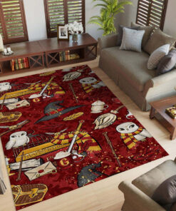 Alternative view of Harry Potter Eule und Hexenhut Teppich