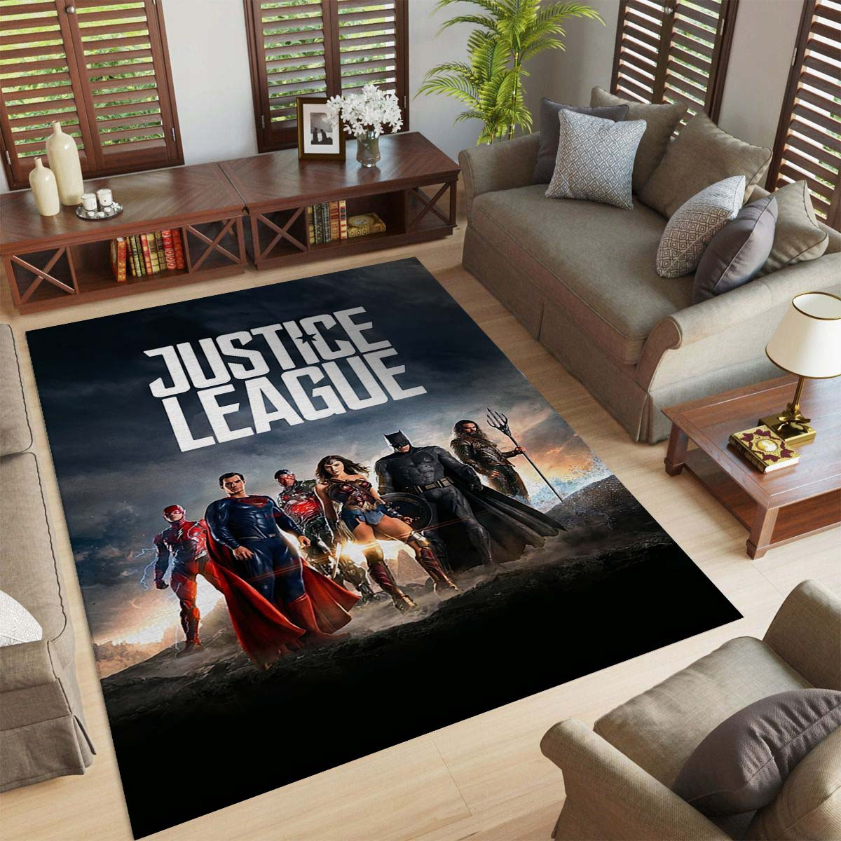 Kampf der Justice League Teppich – Bild 2