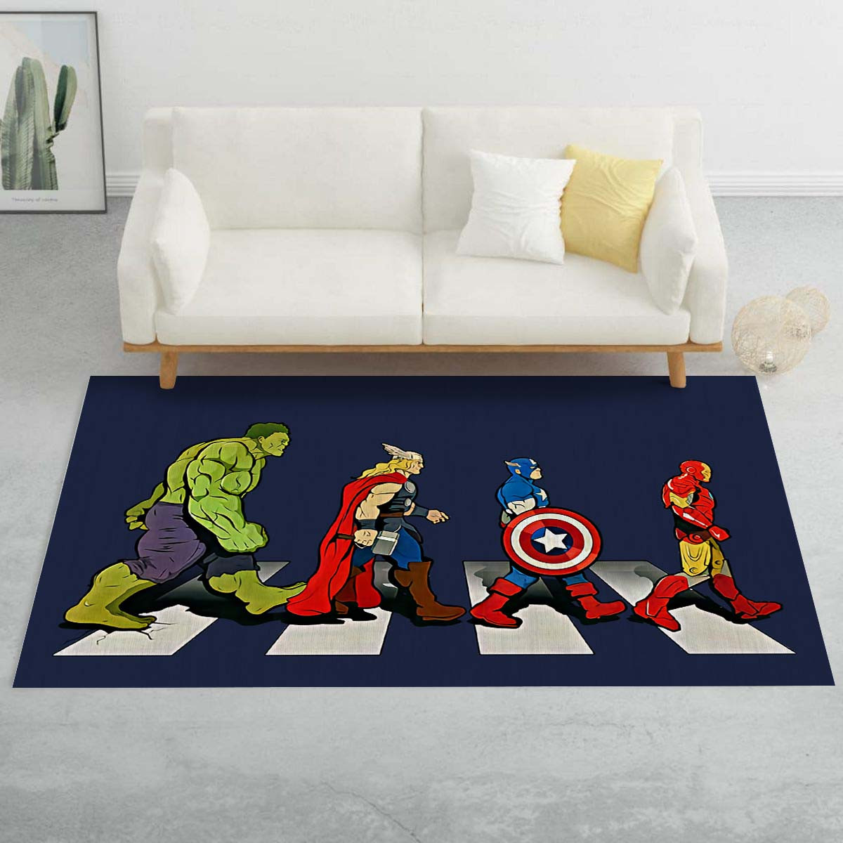 Avengers Walking on Street Teppich – Bild 2