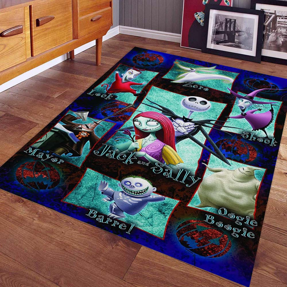 Der Albtraum vor Weihnachten Jack und Sally Teppich – Bild 3