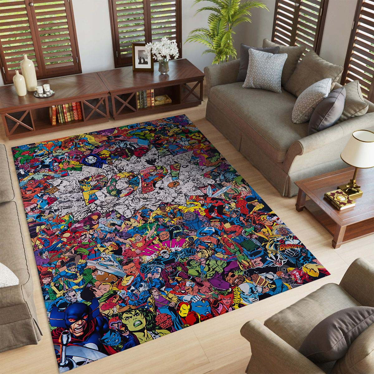 Marvel Comics Avengers-Universum Teppich – Bild 2