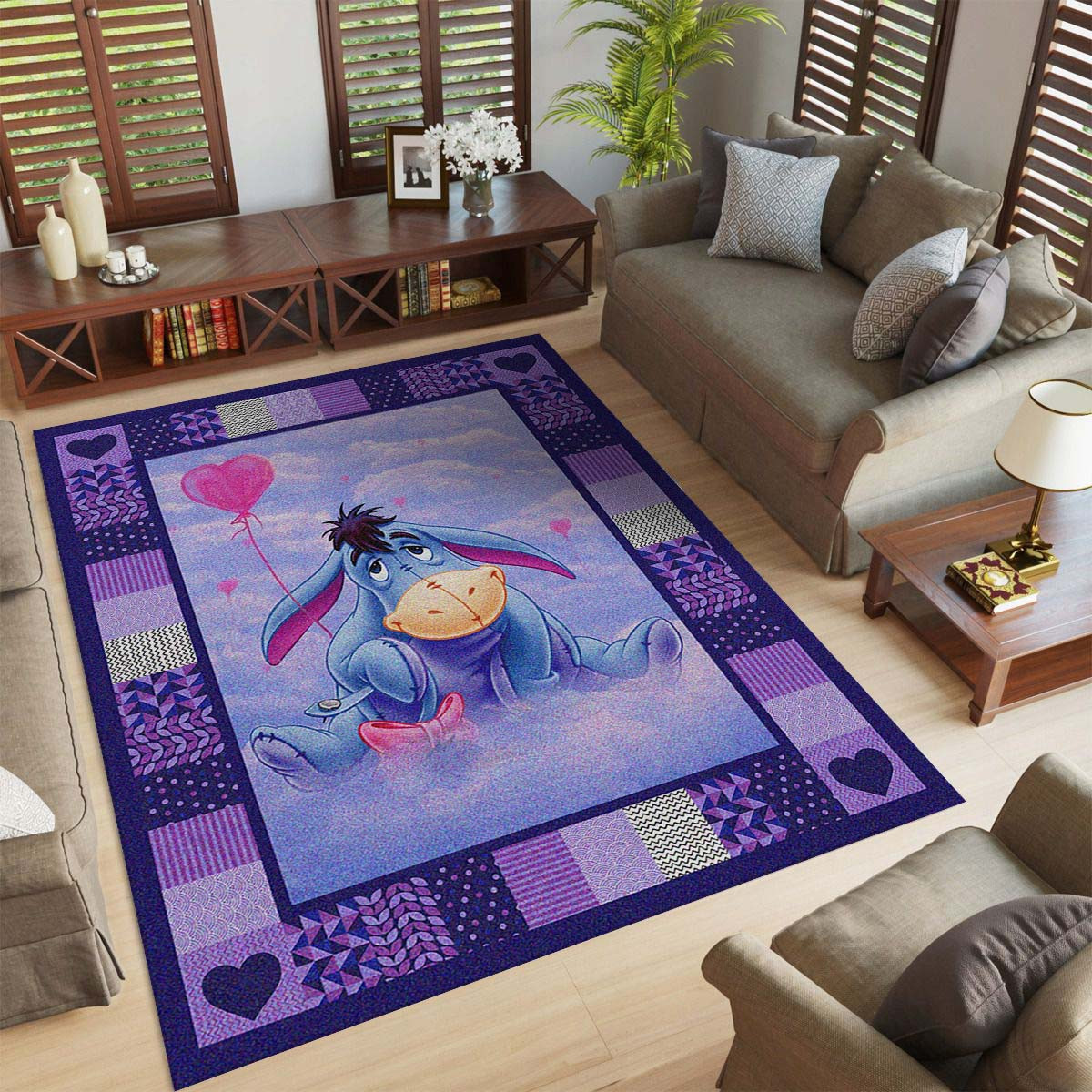 Eeyore Verliebt in Winnie The Pooh Teppich – Bild 2