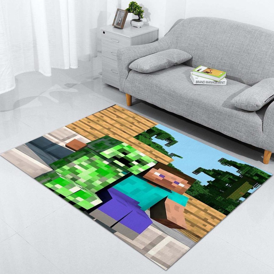Minecraft-Steve Creeper Teppich – Bild 4