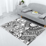 comic urban modernes monochromes dekor kinderzimmer Teppich