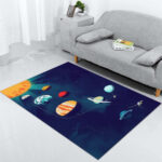 Weltraum-Sonnensystem SP02 Teppich