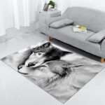 Wolf-Tier Teppich