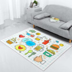bunte kritzelideen dekor kinderzimmer Teppich