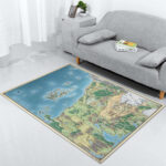 Dungeons Dragons Forgotten Realms-Karte Teppich