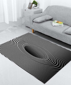 3D-Schwarzloch-Vortex-Illusion Teppich