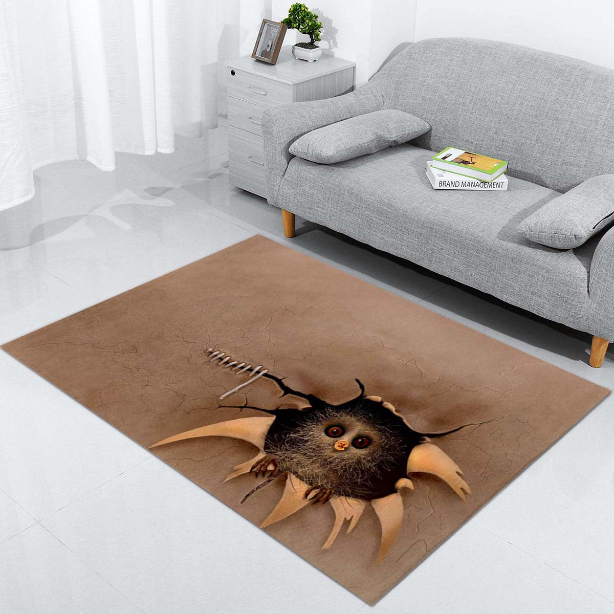gruselige Illusion Teppich