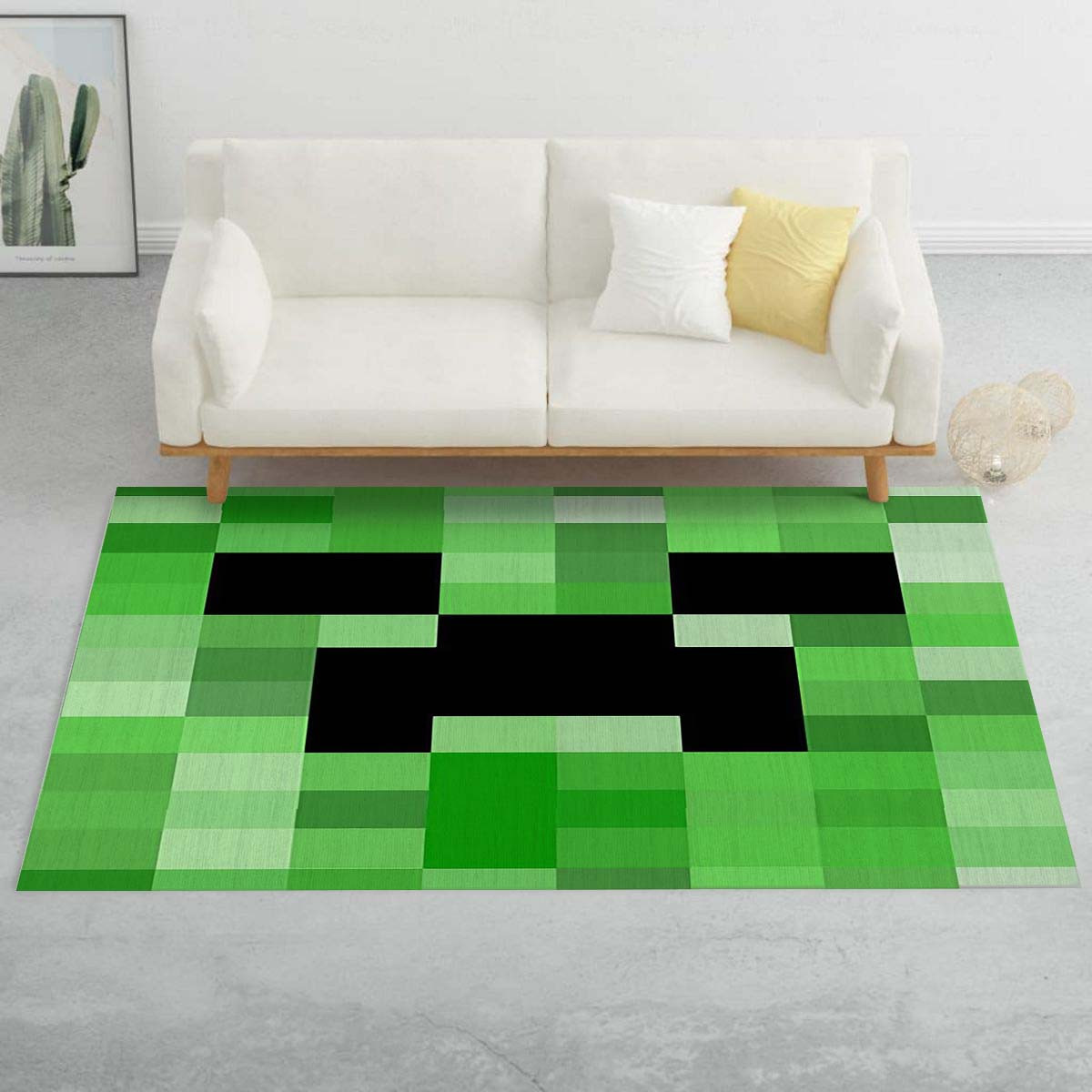 Minecraft Creeper-Videospiel Teppich – Bild 2