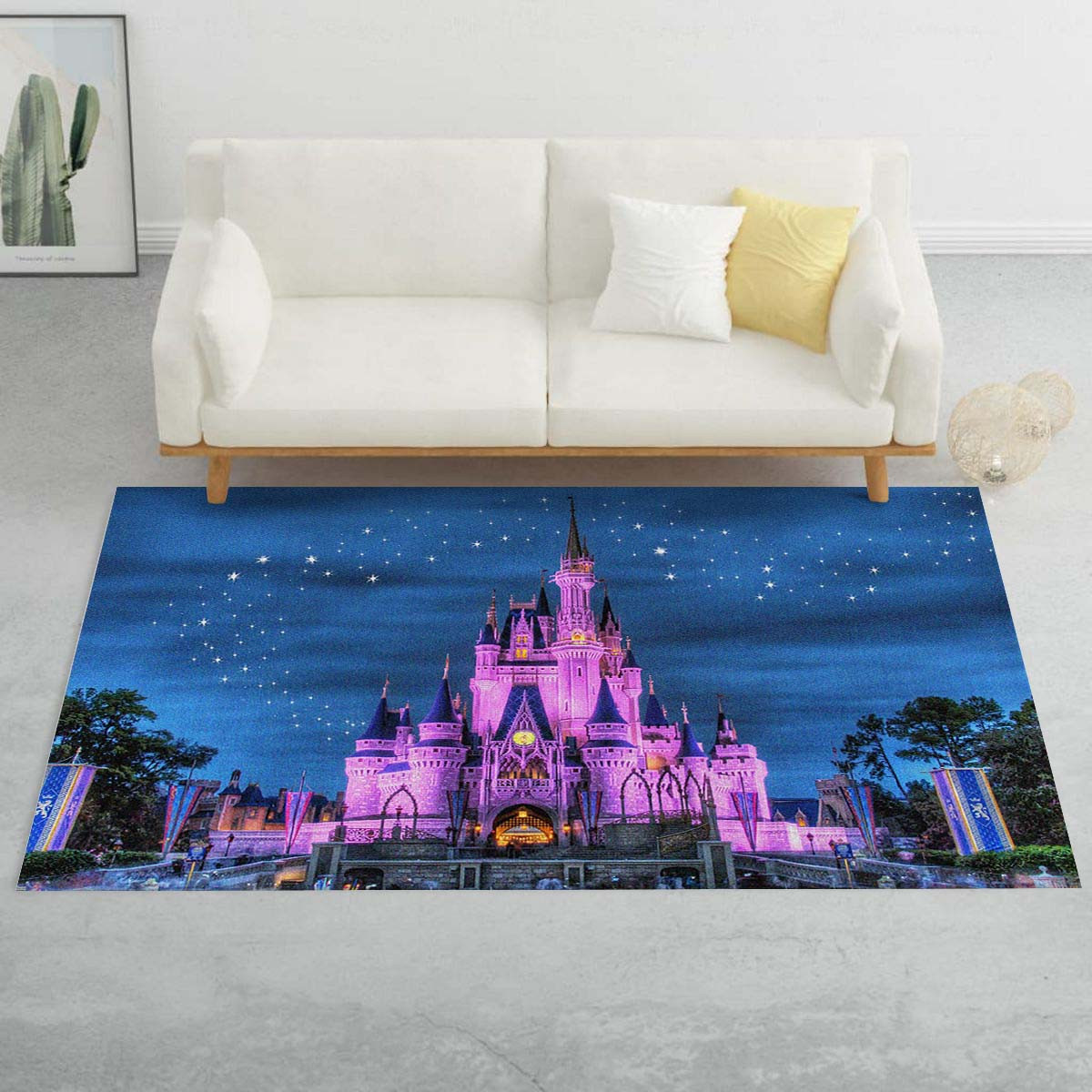 Disney-Schloss bei Nacht Teppich – Bild 2
