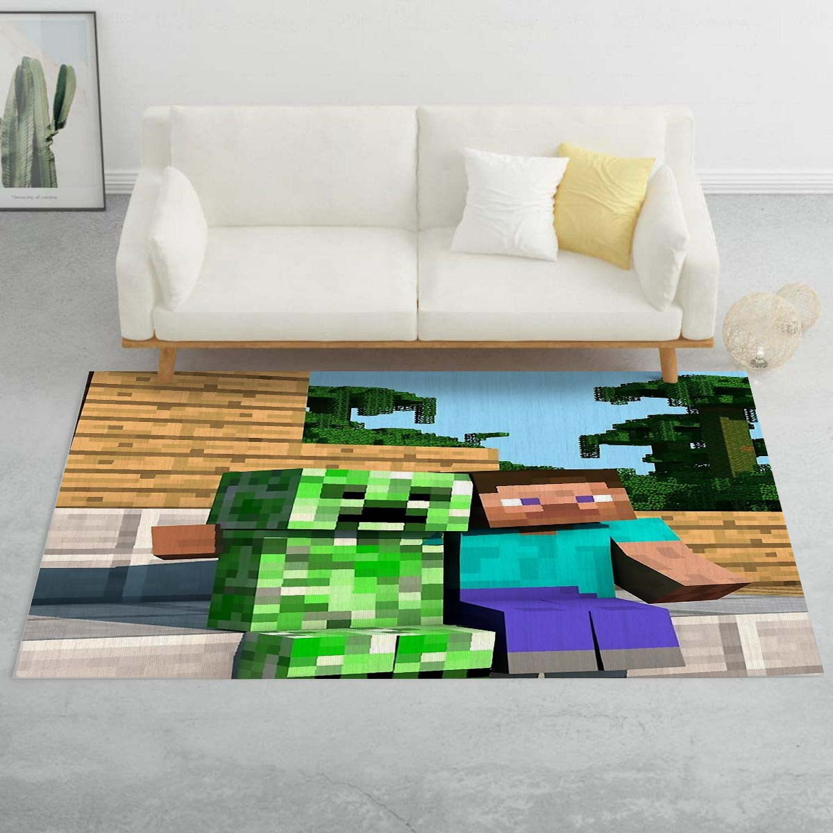 Minecraft-Steve Creeper Teppich – Bild 2