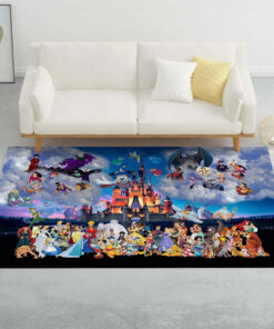 Alternative view of Alle Charaktere Disney Castle Teppich