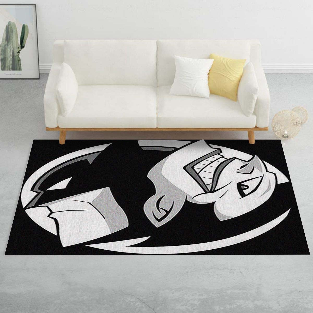Batman und Joker Monochrom Teppich – Bild 2