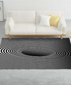 Alternative view of 3D-Schwarzloch-Vortex-Illusion Teppich