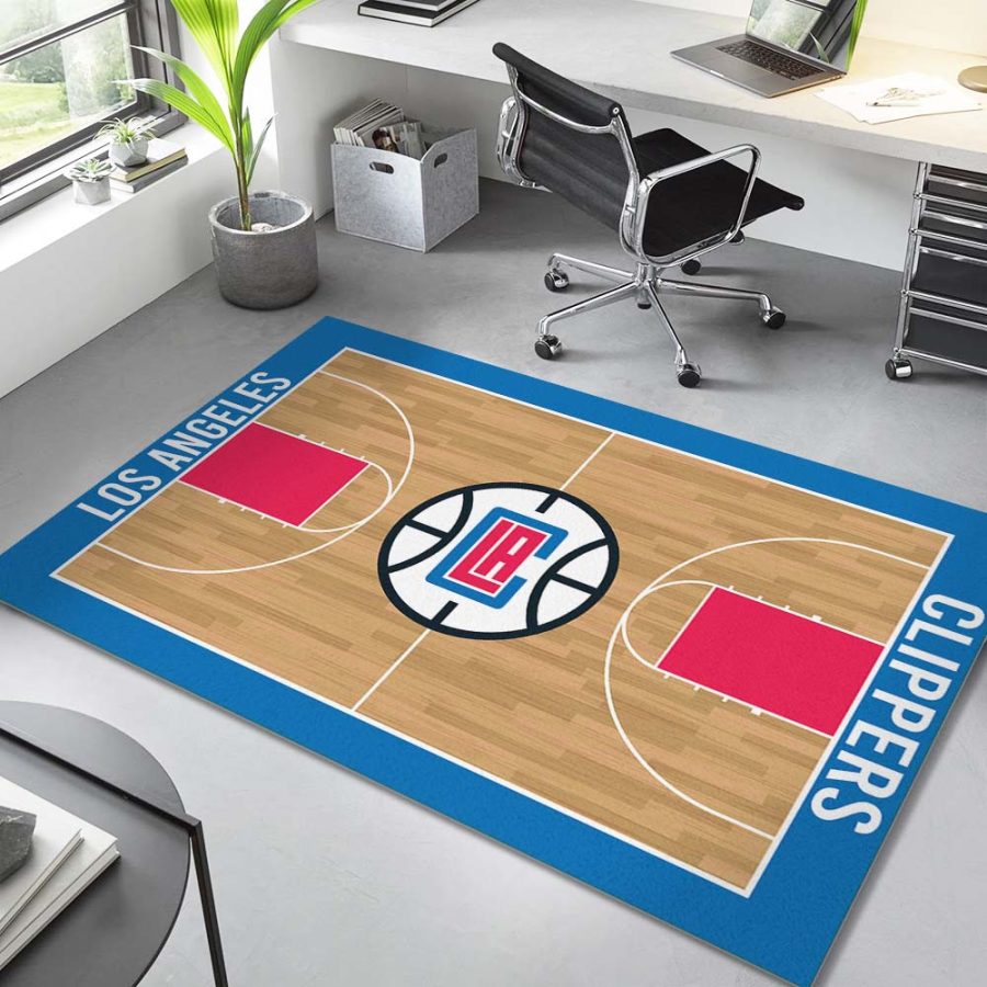 Angeles Clippers Basketball Team NBA-Gericht Teppich – Bild 4
