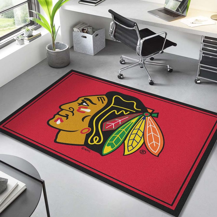 Chicago Blackhawks Eishockeyteam NHL Spirit Teppich – Bild 4