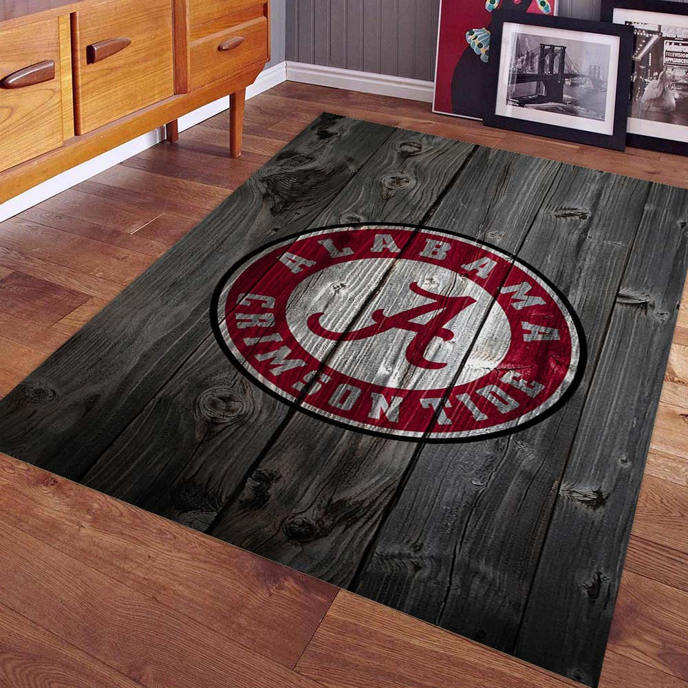 Alabama Crimson Tide Football Team auf Holz Teppich