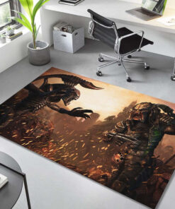 Alien und Raubtier Teppich