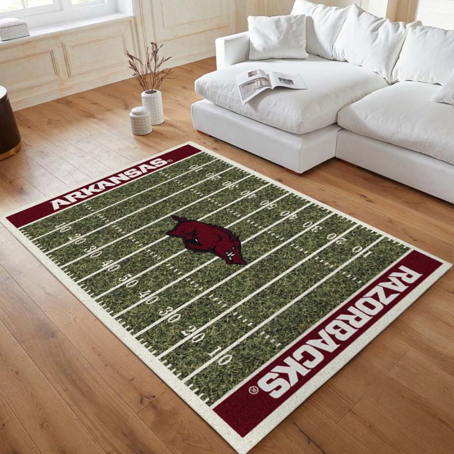 Fußballmannschaftsfeld der Arkansas University Teppich – Bild 4