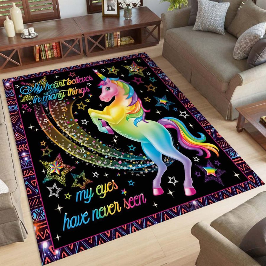 Buntes Einhorn 1003 Teppich – Bild 4