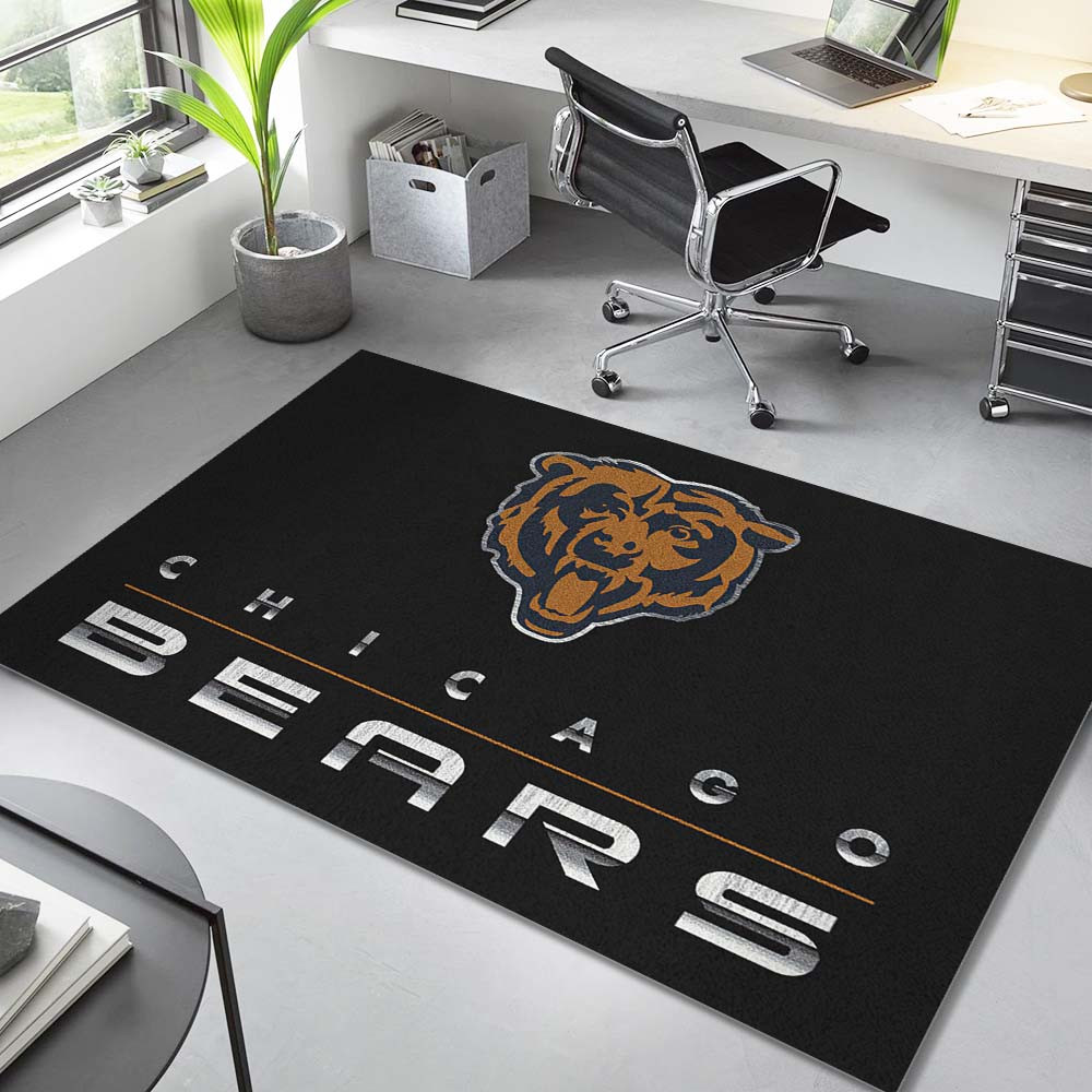 Chicago Bears NFL Football Team Chrom Teppich
