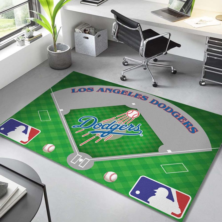Los Angeles Dodgers MLB-Team-Baseballstadion Teppich – Bild 4