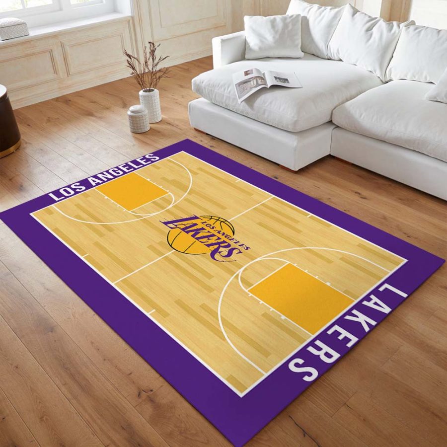 Basketballplatz der Los Angeles Lakers NBA Teppich – Bild 4
