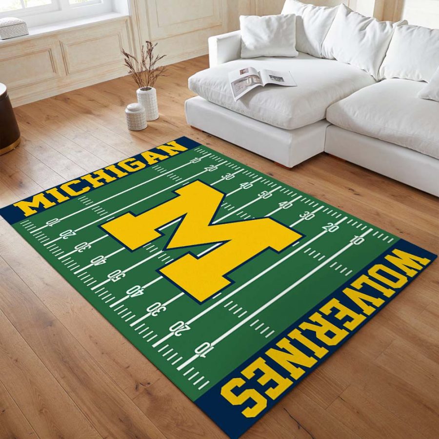 Michigan Wolverines Football Tam NCAA-Feld Teppich – Bild 4